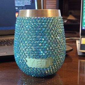 Bling yeti wine tumbler 💎